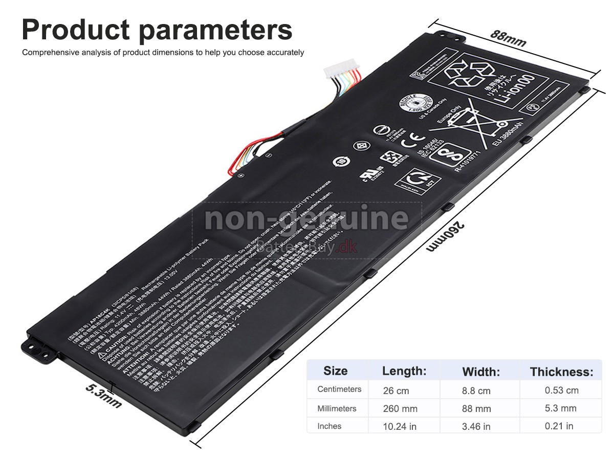 Acer Aspire 3 A315-44P-R6J8 udskiftningsbatteri