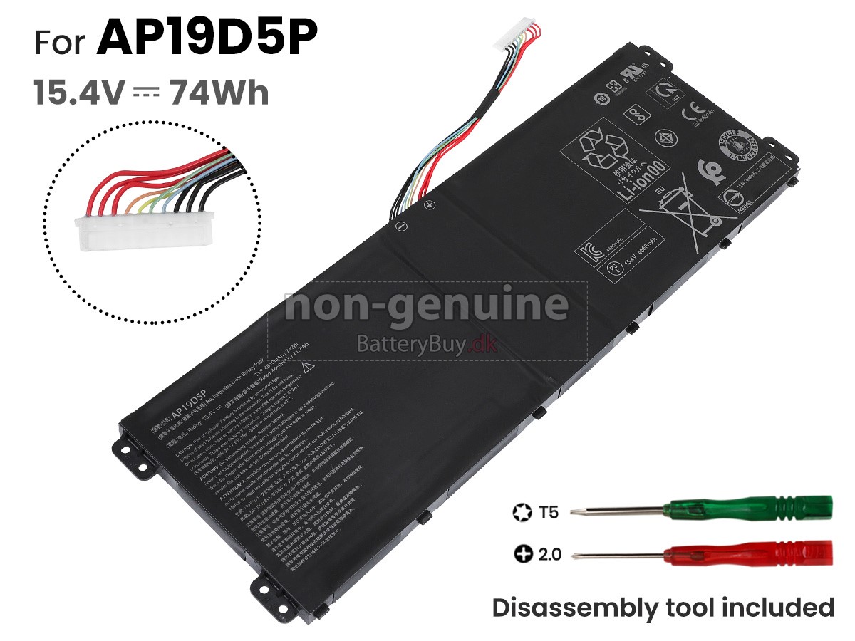 Acer CONCEPTD 3 EZEL CC315-72G-70J4 udskiftningsbatteri