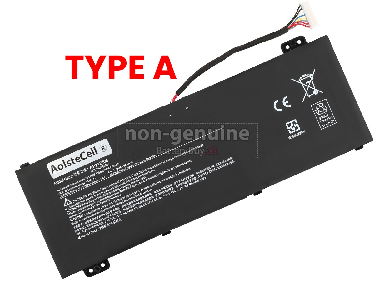 Acer NITRO 16 AN16-51-76HB udskiftningsbatteri