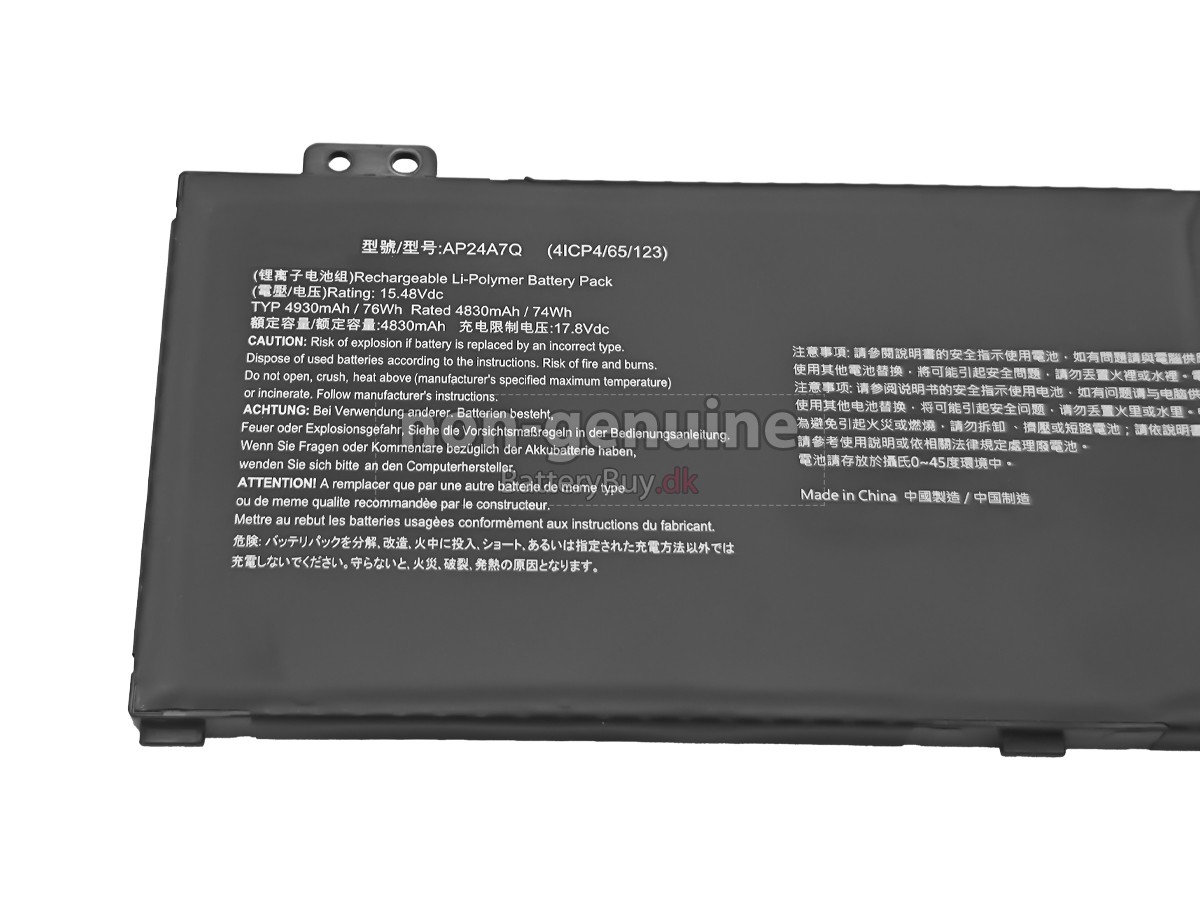 Acer AP24A7Q(4ICP4/65/123) udskiftningsbatteri