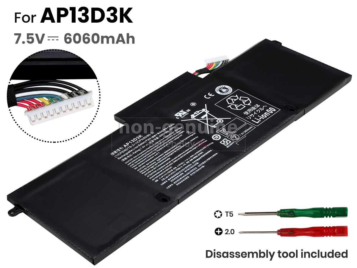 Acer Aspire S3-392G-54204G50TWS laptop udskiftningsbatteri