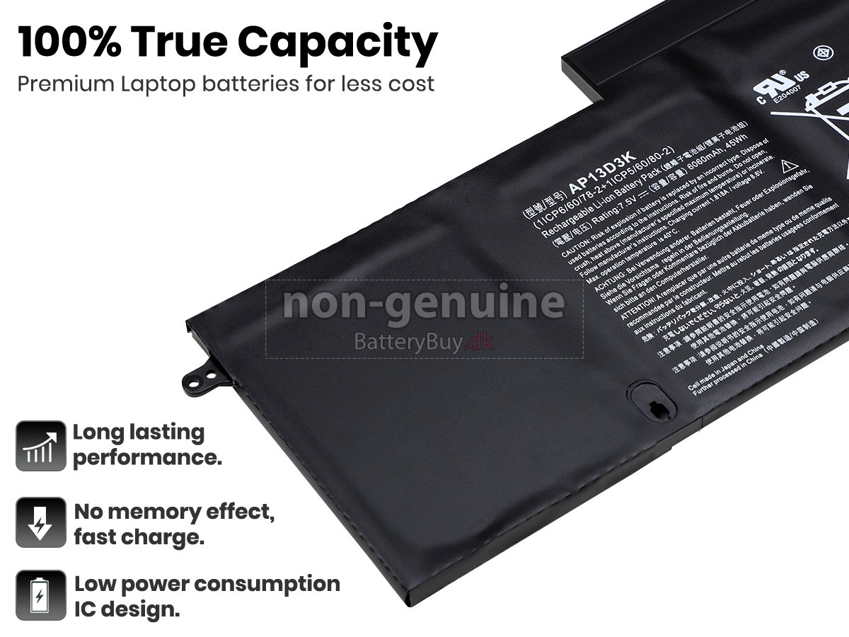 Acer Aspire S3-392G-54204G50TWS laptop udskiftningsbatteri