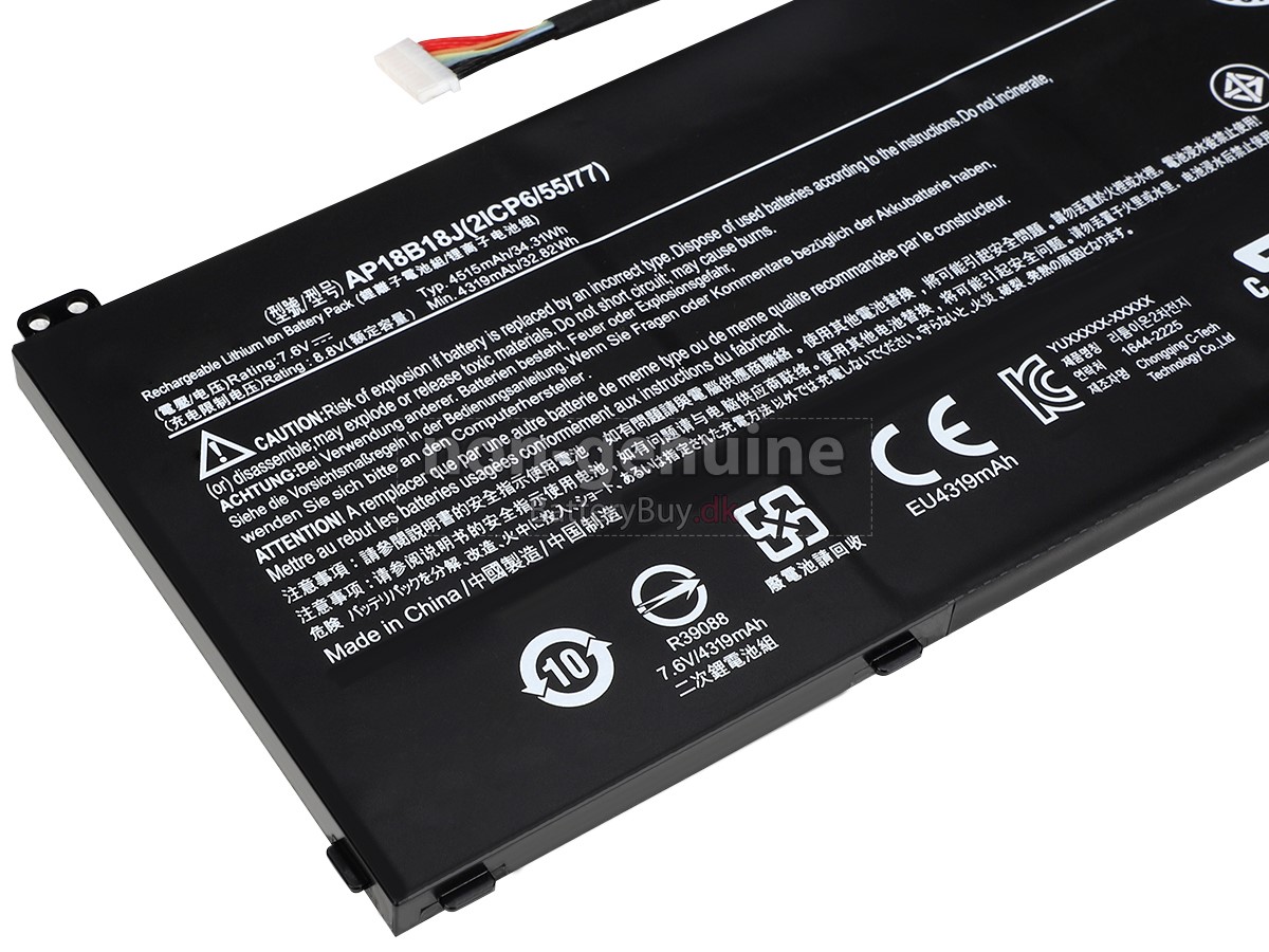 Acer AP18B18J(2ICP6/55/77) laptop udskiftningsbatteri