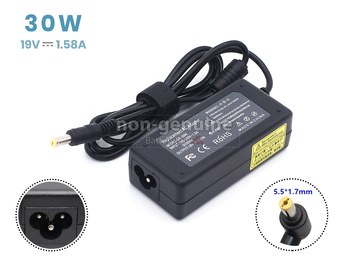 Adapter til Acer 30W 19V-1.58A 100-240V~1.5A 50/60HZ