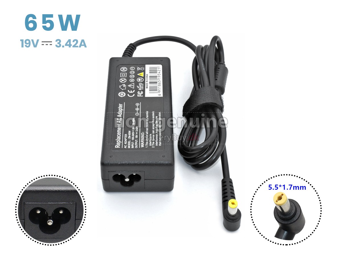 Adapter til Acer 19V-3.42A 65W YELLOW