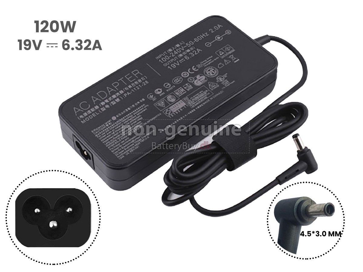 Adapter til Asus 19V 6.32A 120W 4.5*3.0MM