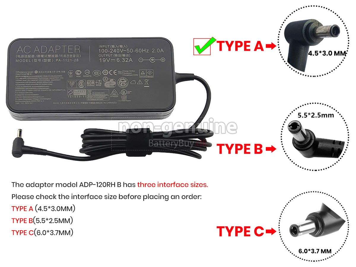 Adapter til Asus ADP-120RH B