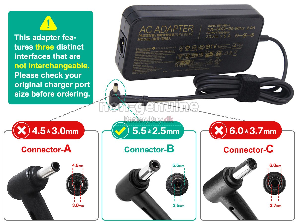 Adapter til Asus A17-150P1A