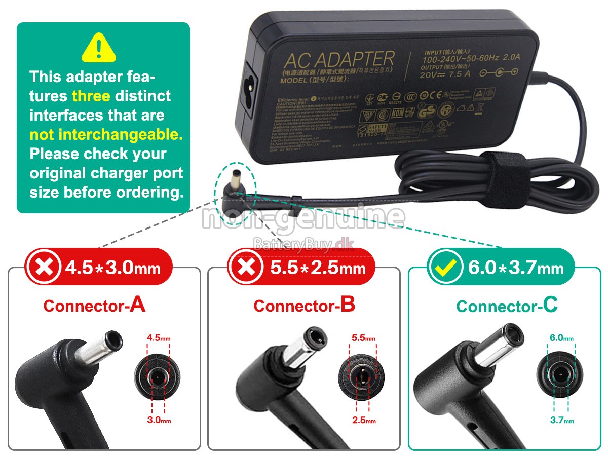 Adapter til Asus A17-150P1A