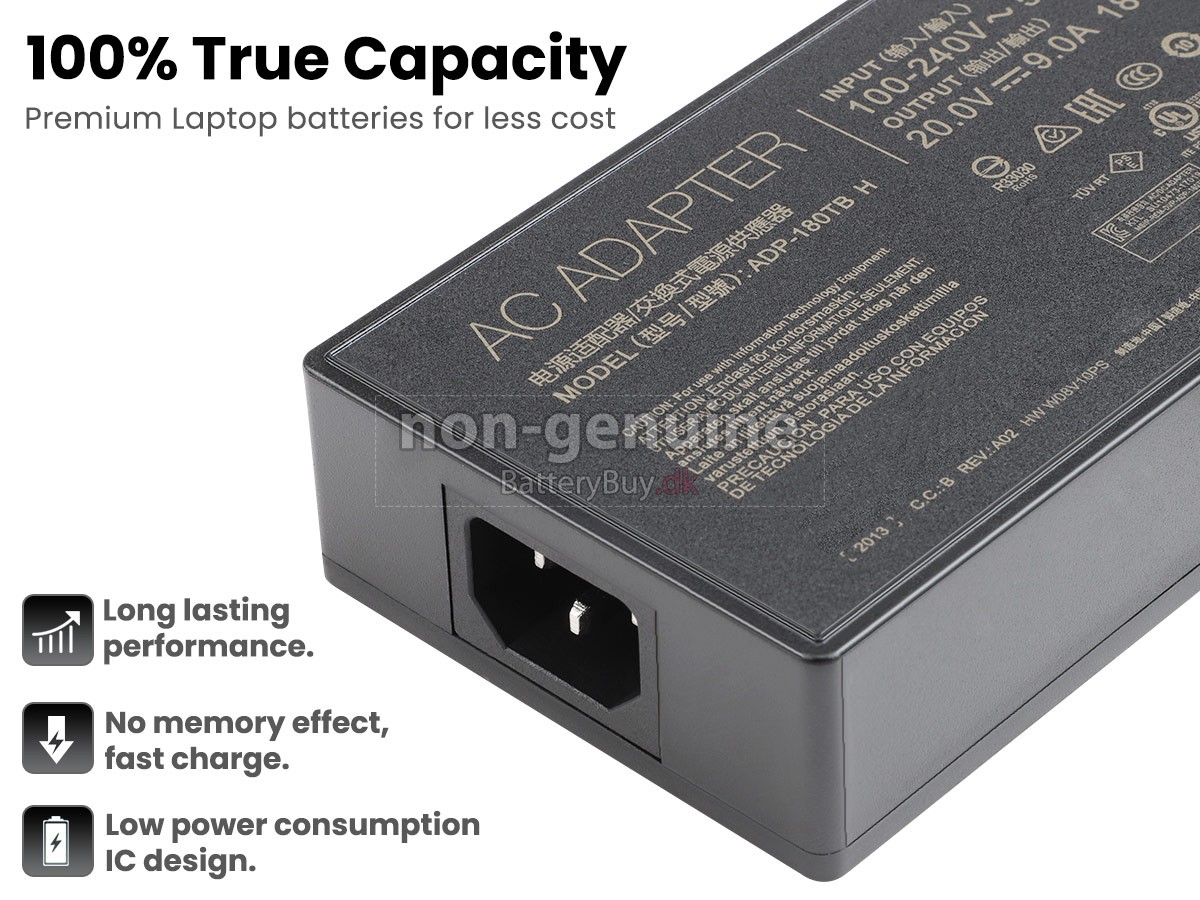 Adapter til Asus 20V 9A 180W 6.0*3.7MM
