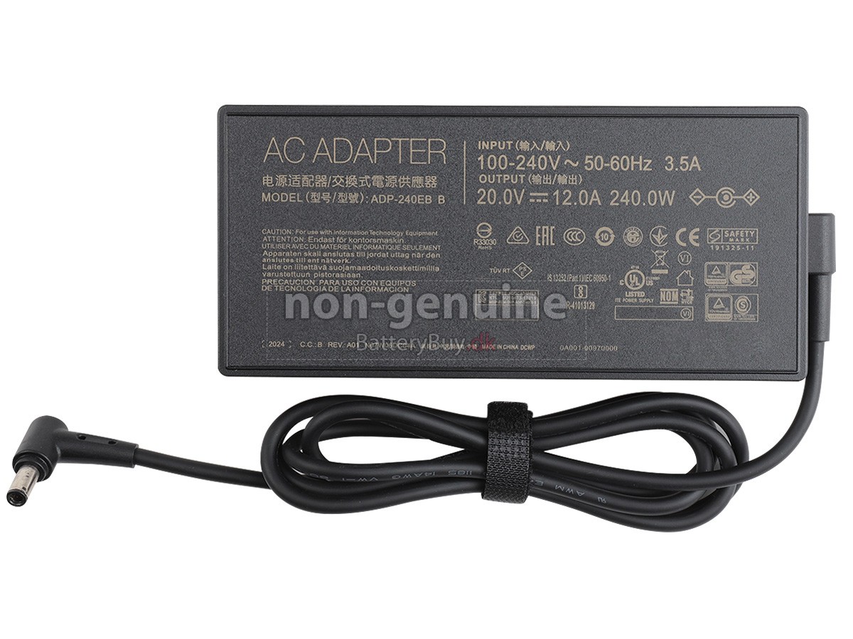 Adapter til Asus 20V 12A 240W 6.0*3.7MM