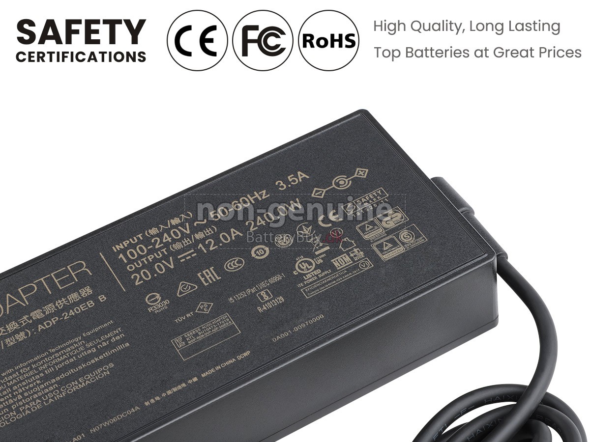 Adapter til Asus 20V 12A 240W 6.0*3.7MM