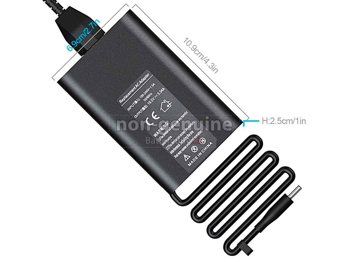 Adapter til Dell 19.5V-3.34A 65W 100-240V~1.5A 50/60HZ