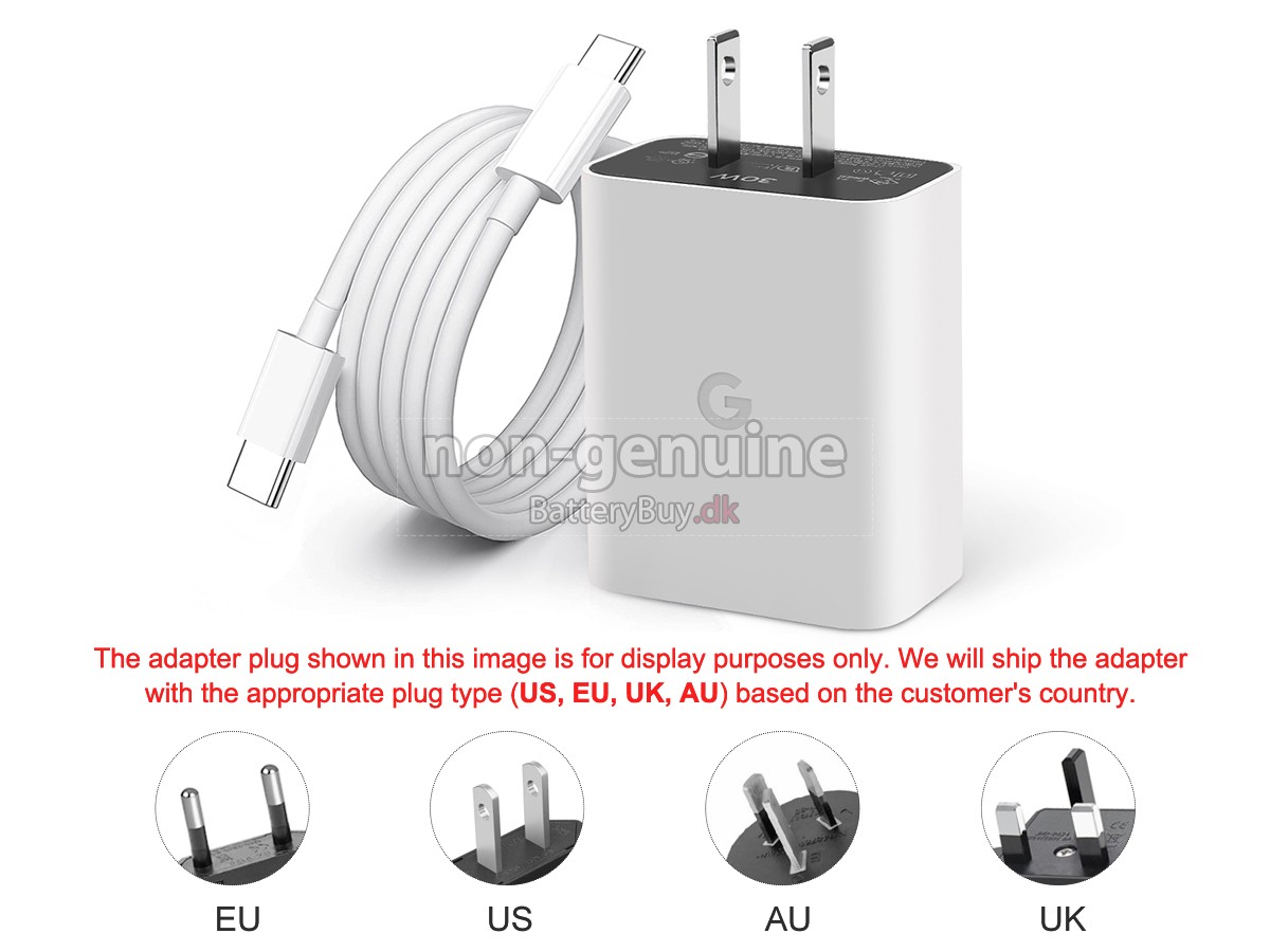 Adapter til Google 30W 5V-3A USB-C CHARGER