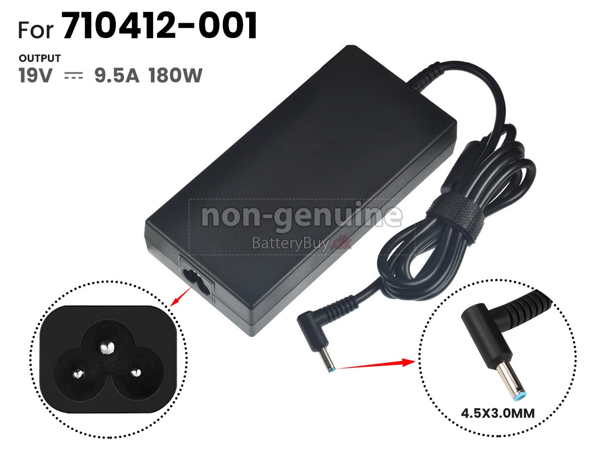 Adapter til HP 180W 19V-9.5A 100-240V~2.0A 50/60HZ