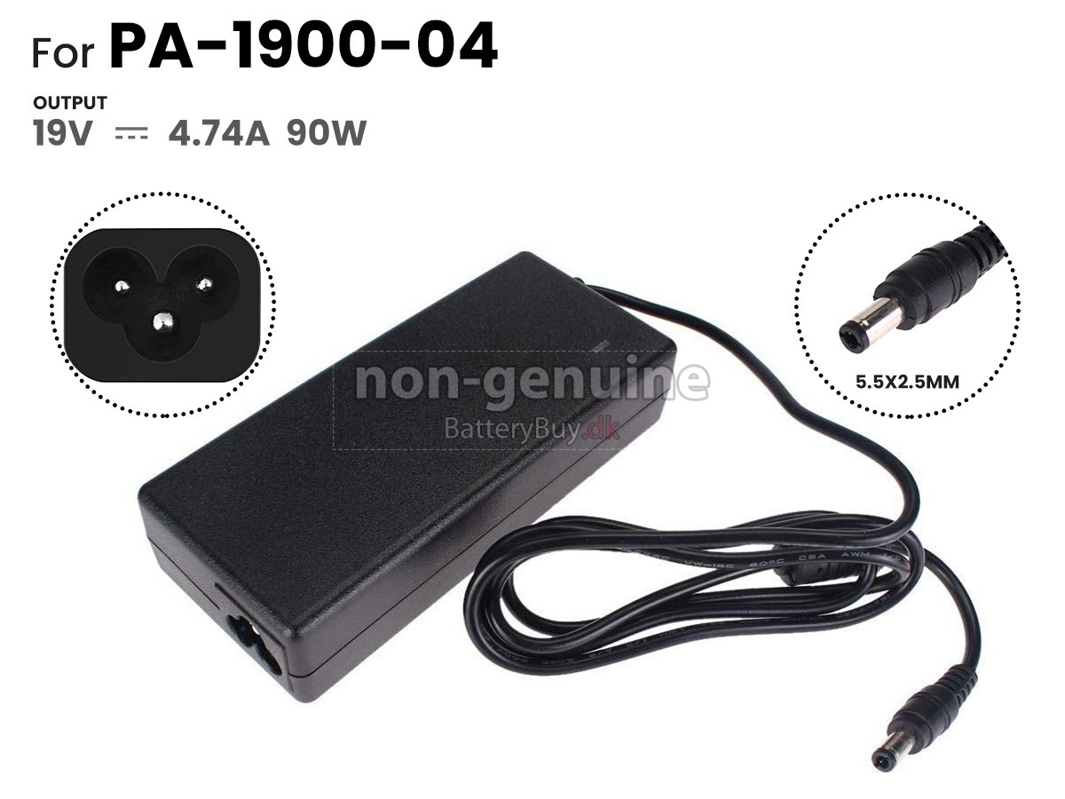 Adapter til HP 90W 19V-4.74A 100-240V~1.5A 50/60HZ