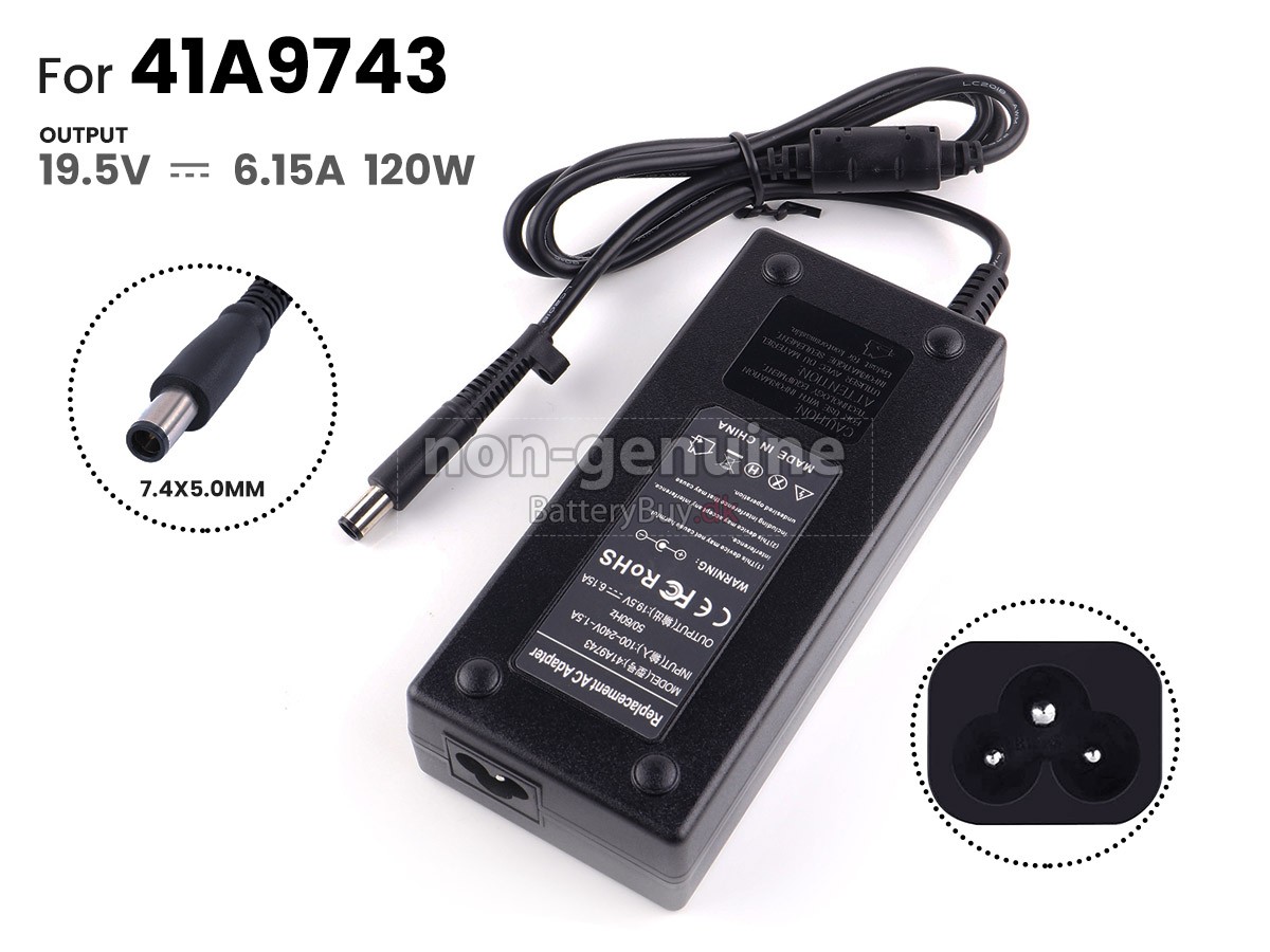 Adapter til HP 120W 19.5V-6.15A 100-240V~1.1A 50/60HZ