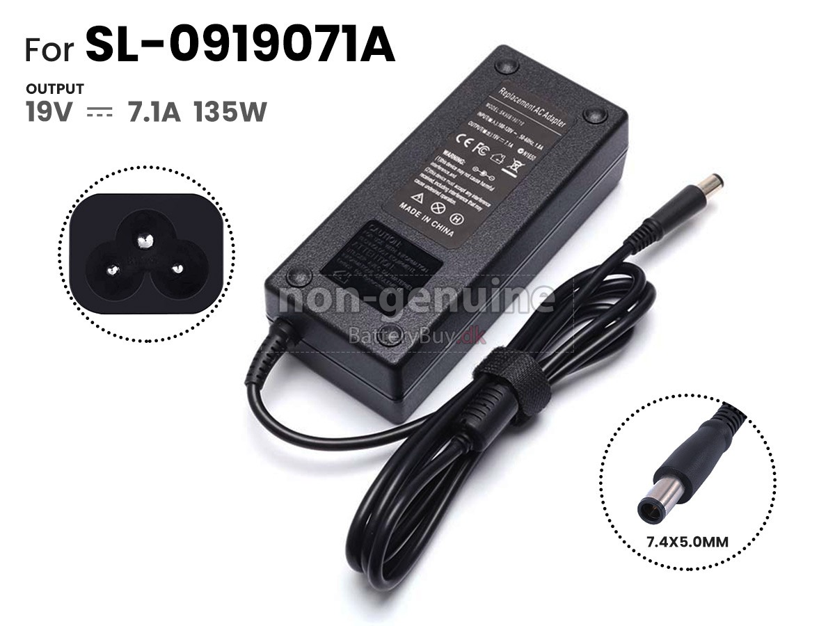 Adapter til HP 135W 19V-7.1A 100-240V~1.8A 50/60HZ