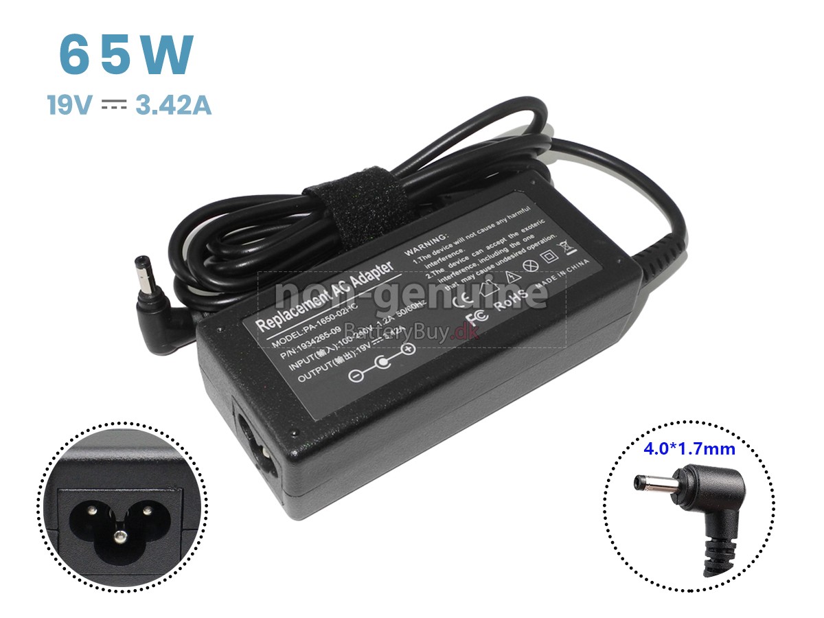 Adapter til Huawei 19V 3.42A 65W 4.0*1.7MM