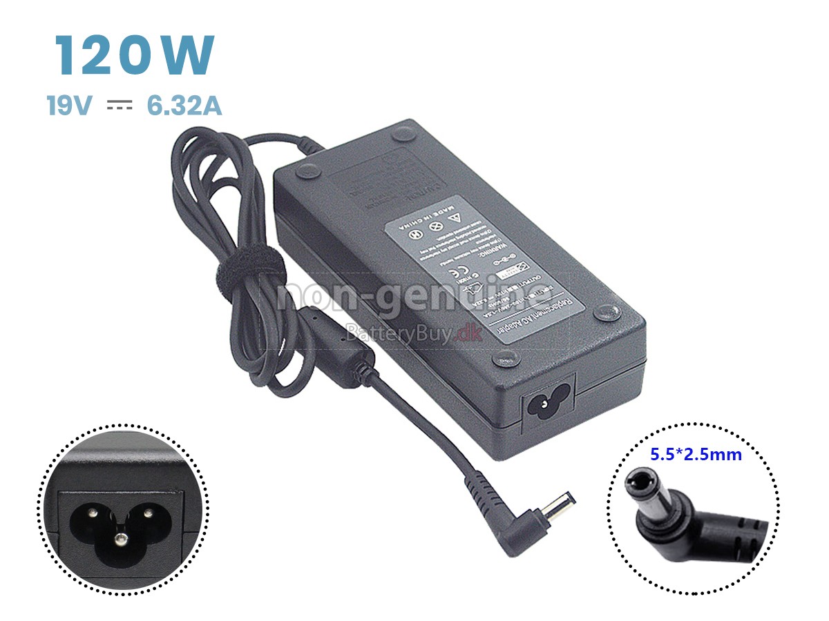 Adapter til Lenovo 19V 6.32A 120W 5.5*2.5MM