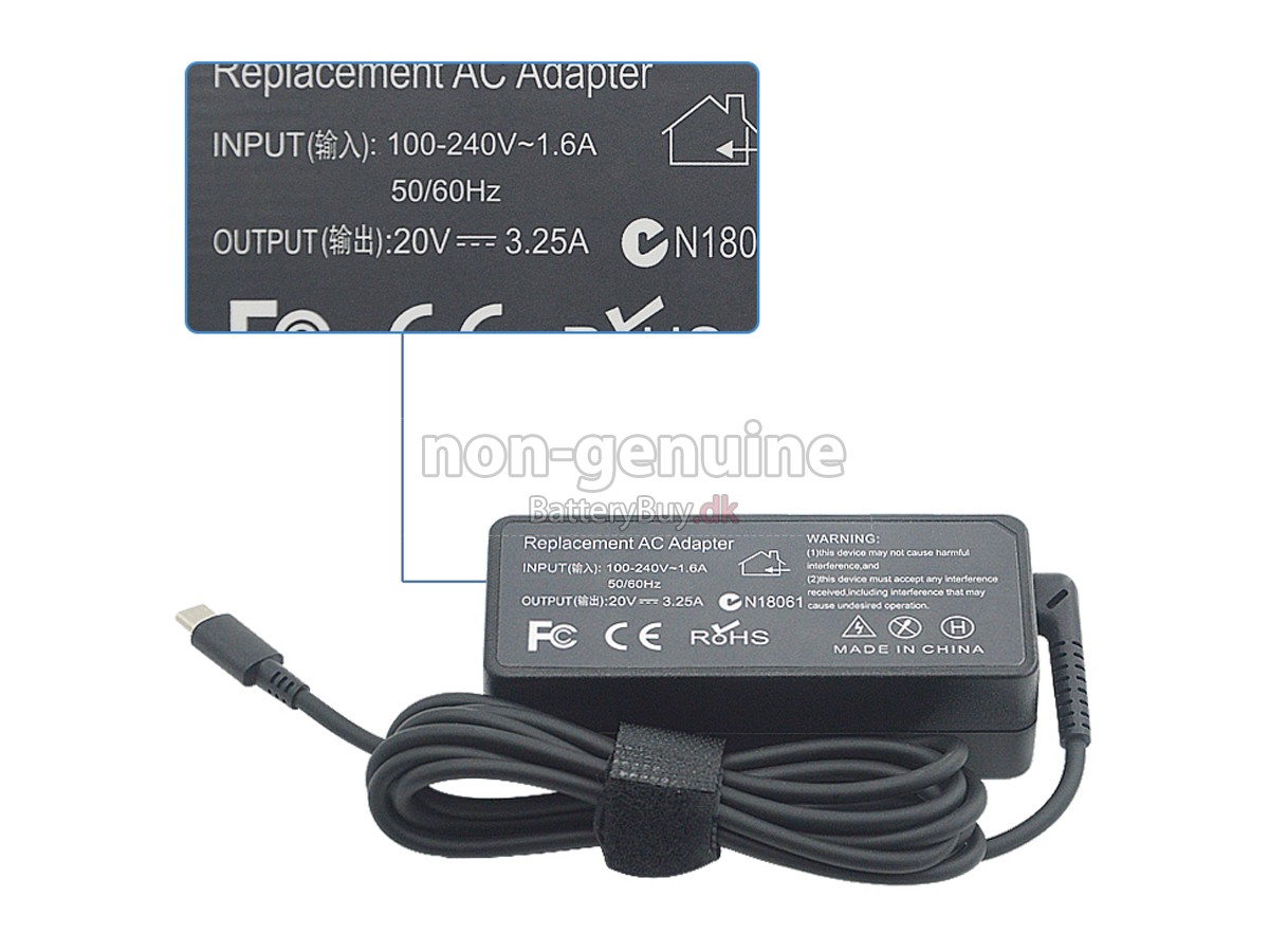 Adapter til Lenovo ADLX65YCC3A