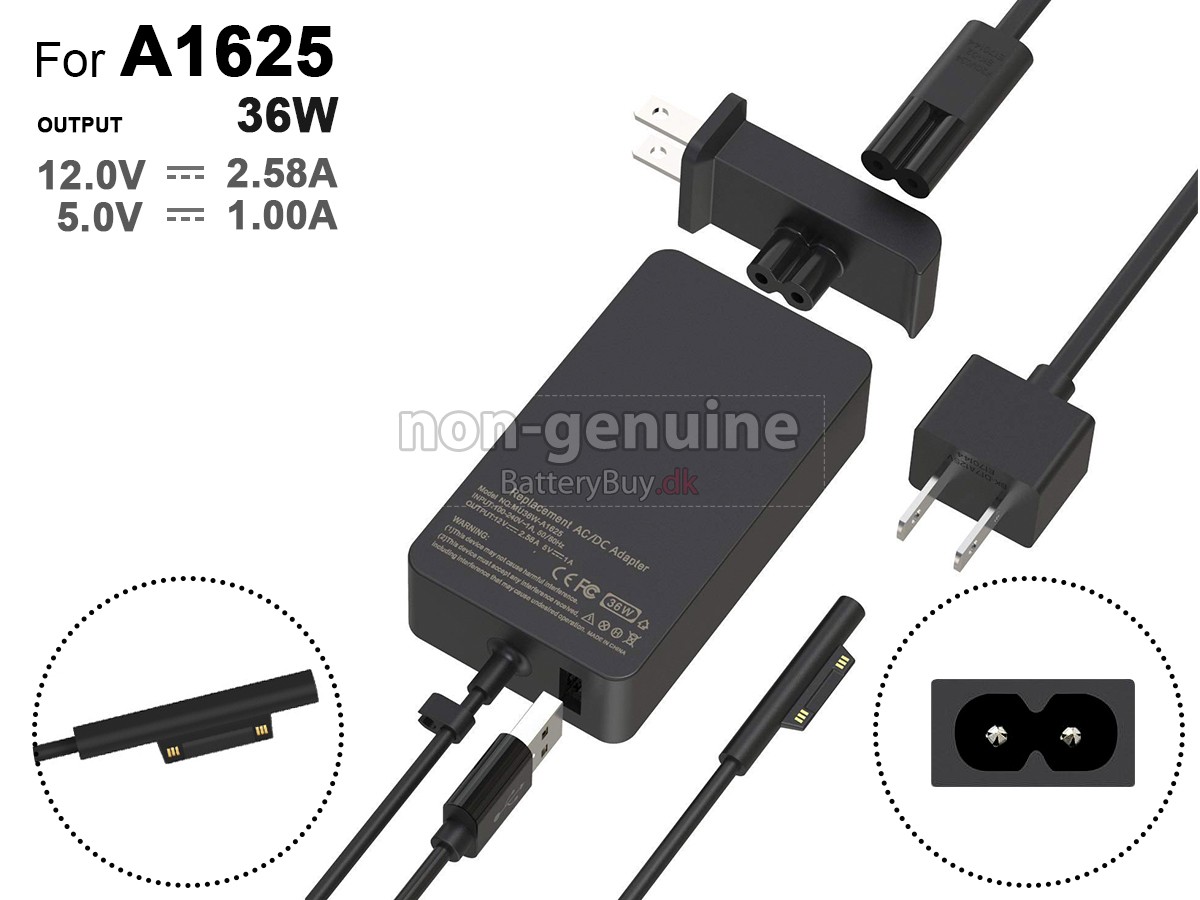Adapter til Microsoft 36W 12V 2.58A