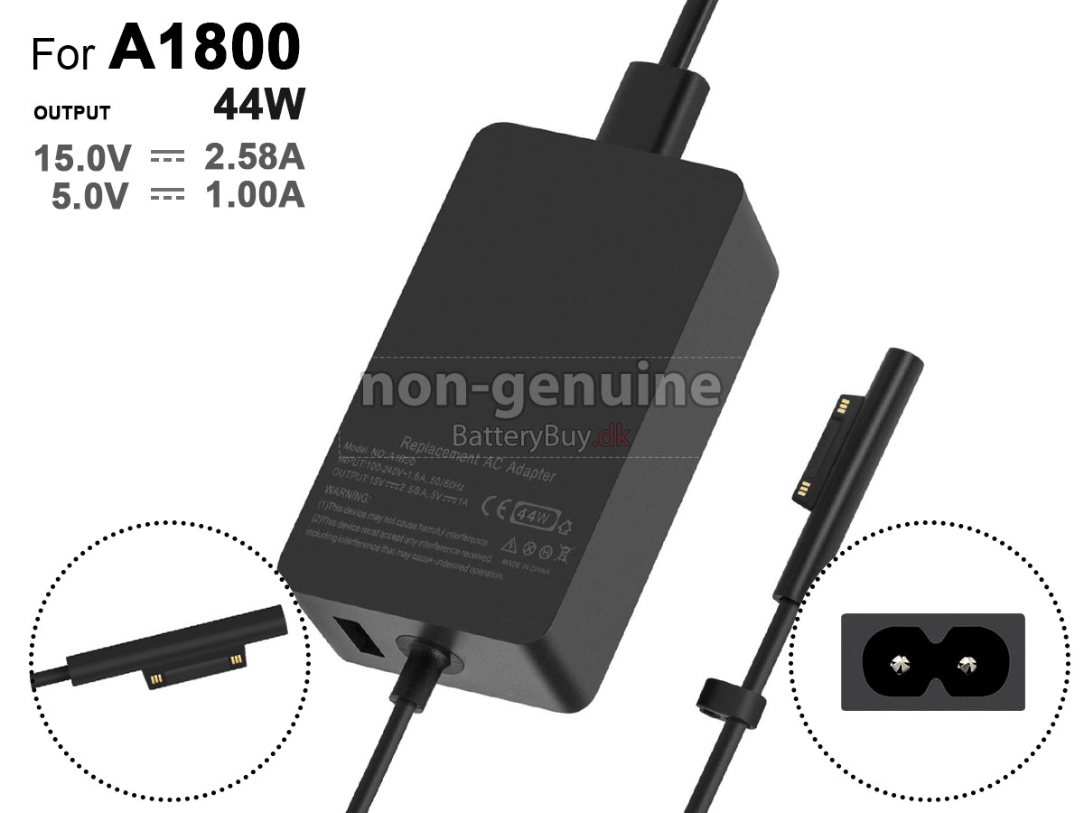 Adapter til Microsoft 44W 15V 2.58A