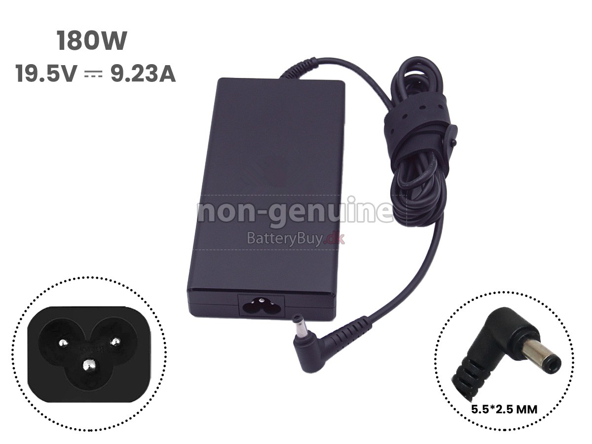 Adapter til Razer 180W 19.5V 9.23A 5.5*2.5MM