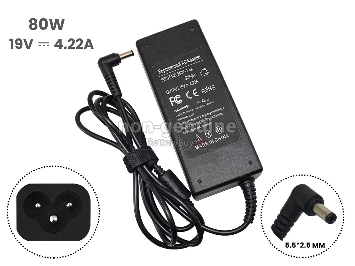 Adapter til Samsung 19V 4.22A 80W 5.5*2.5MM