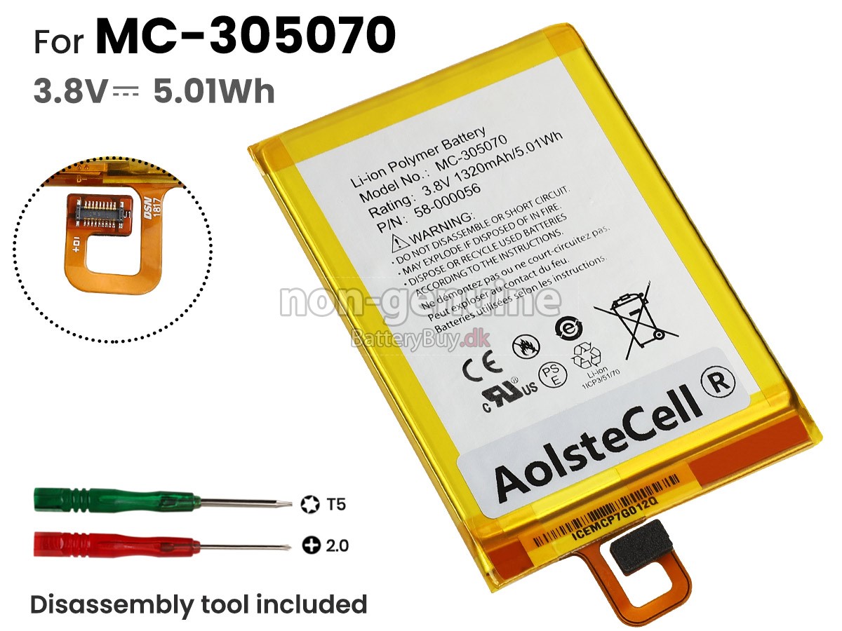 Amazon MC-305070 udskiftningsbatteri