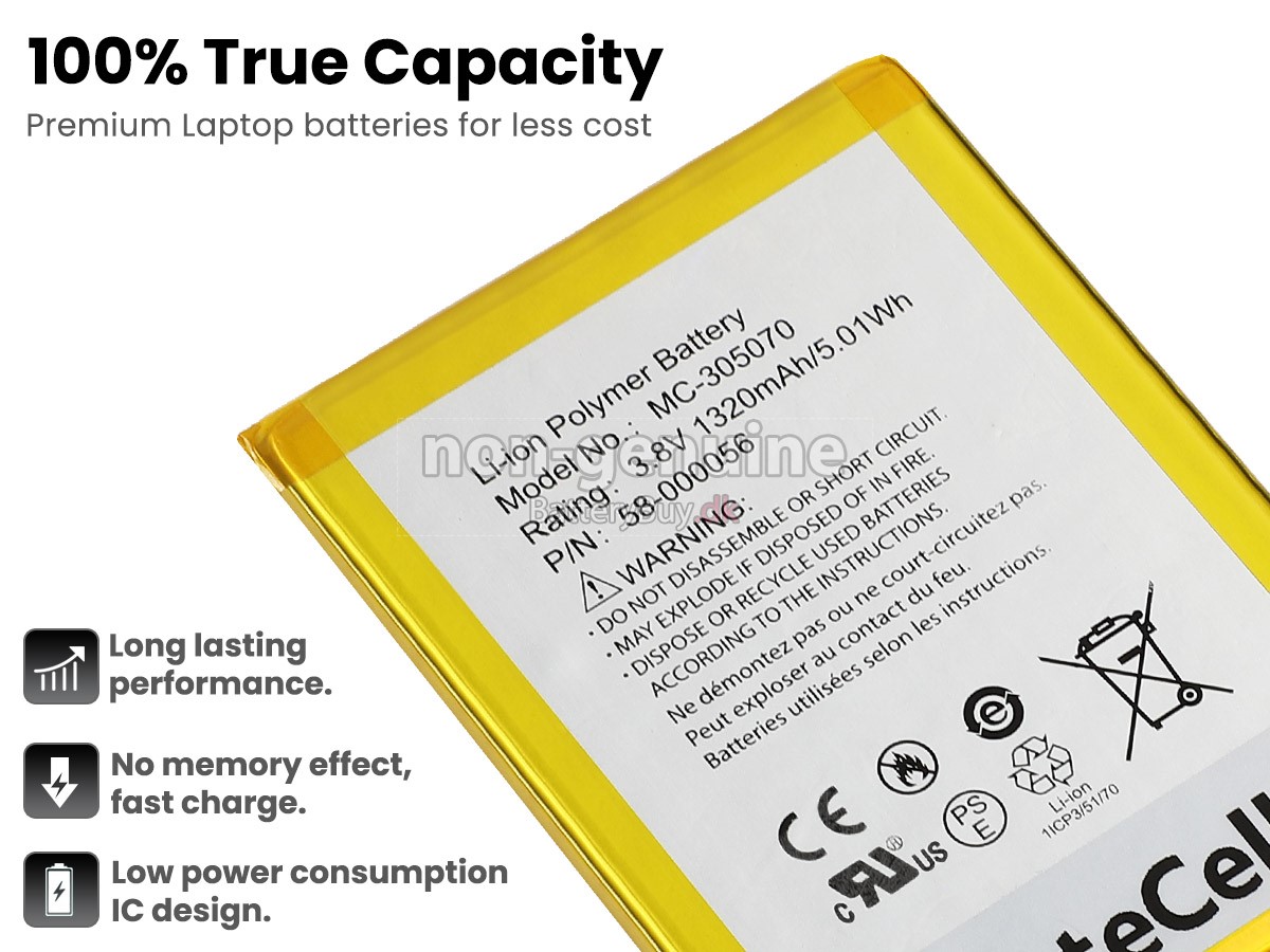 Amazon MC-305070 udskiftningsbatteri