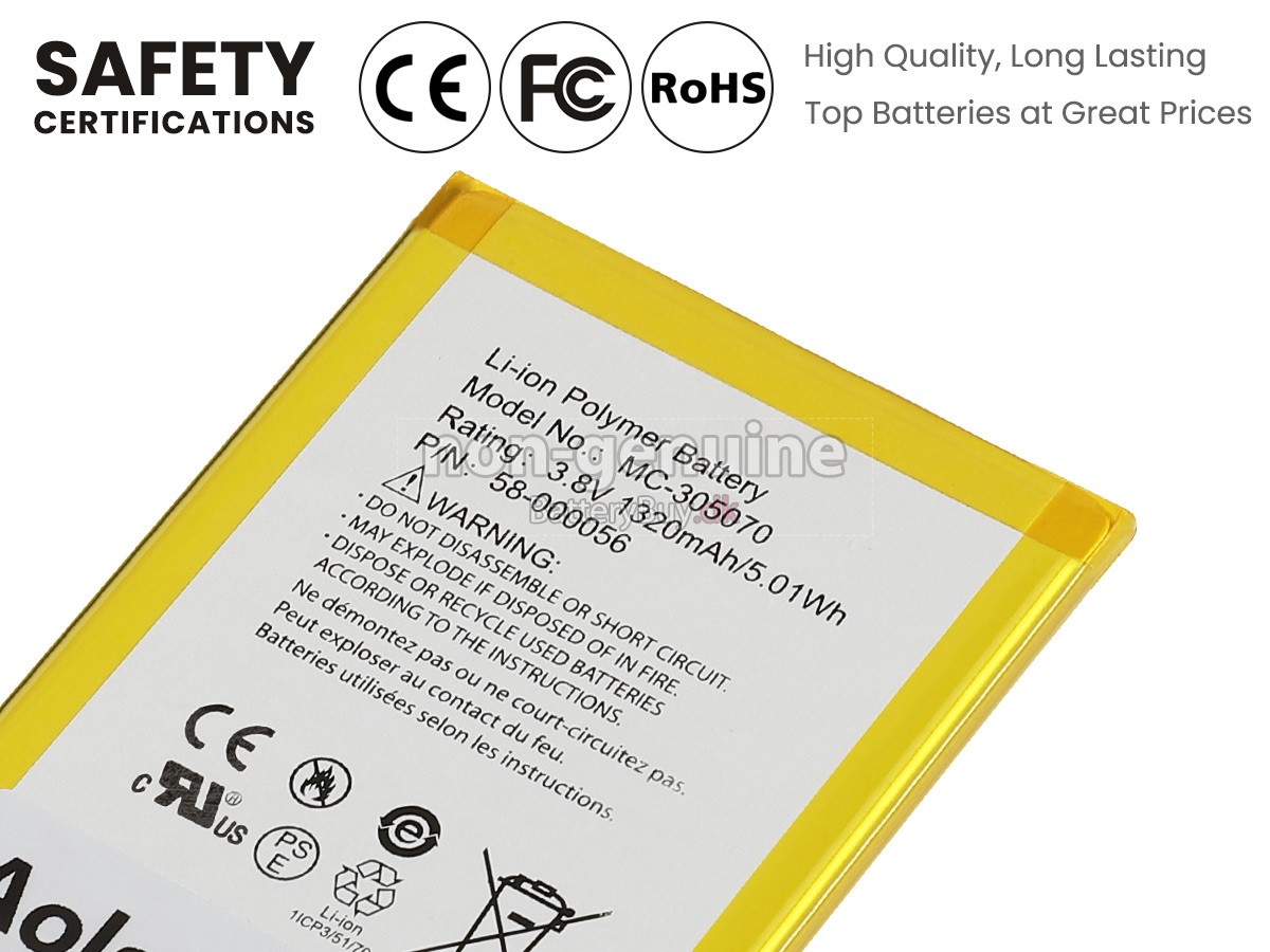 Amazon MC-305070 udskiftningsbatteri