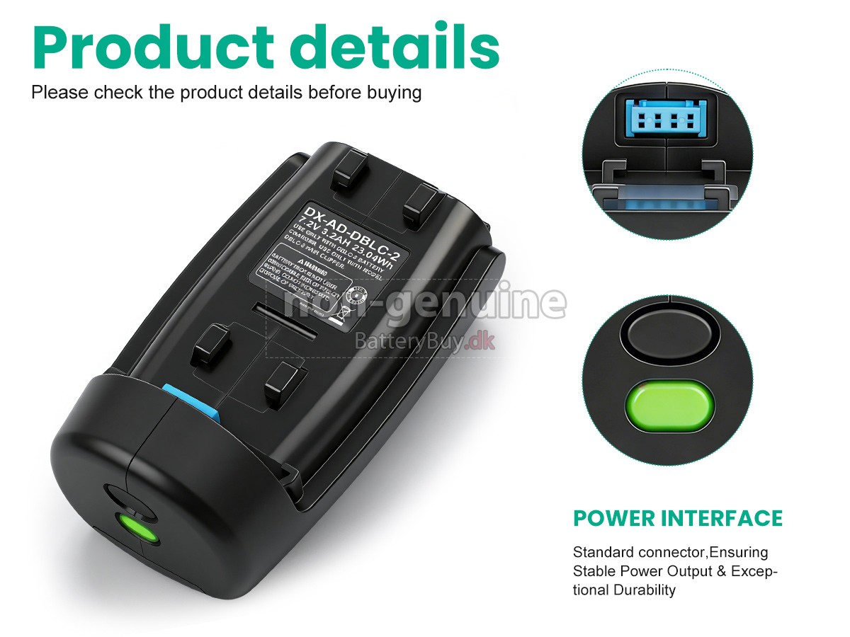 Andis PULSE ZR II CLIPPERS udskiftningsbatteri