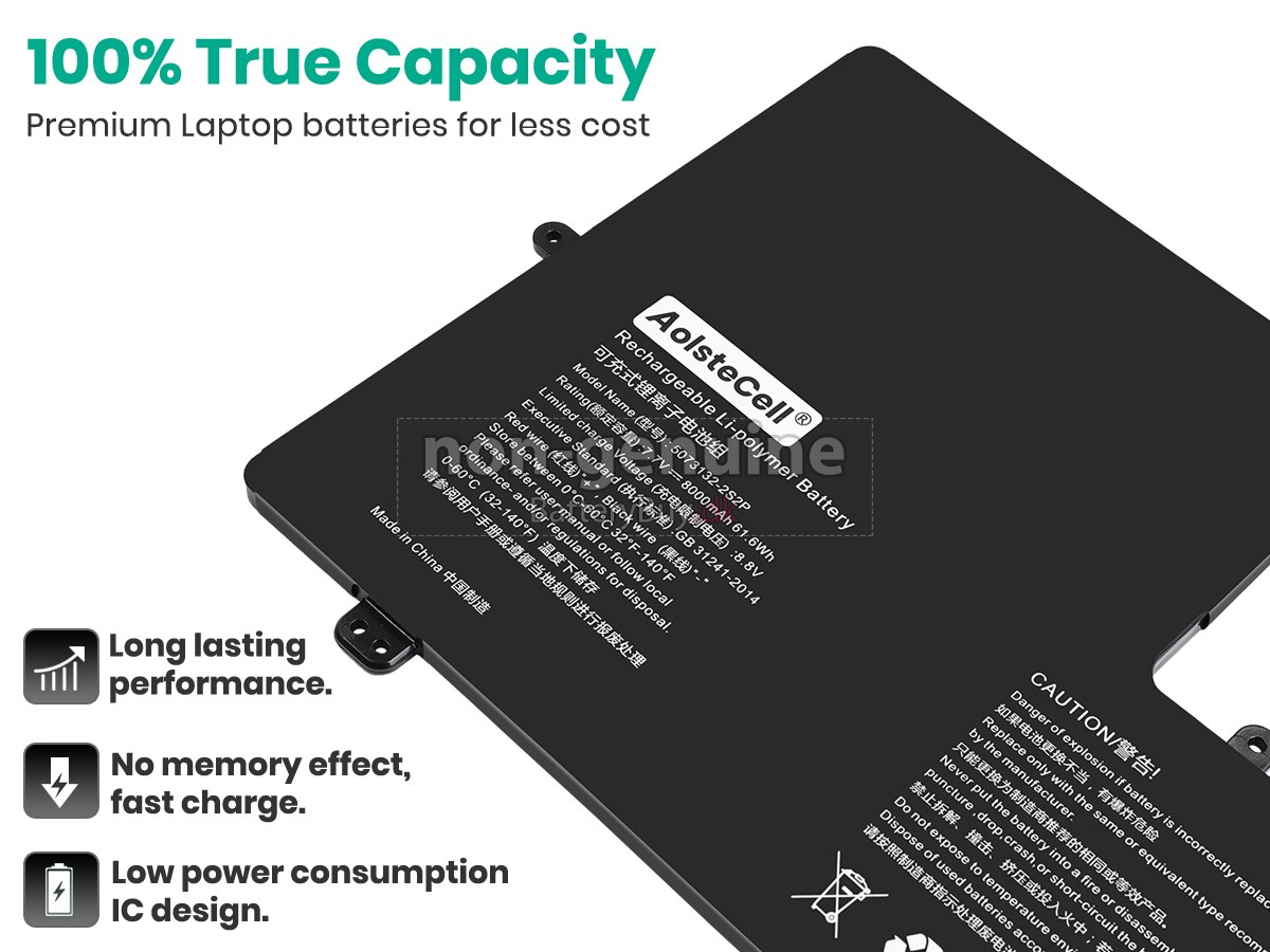AolsteCell 5073132-2S2P udskiftningsbatteri