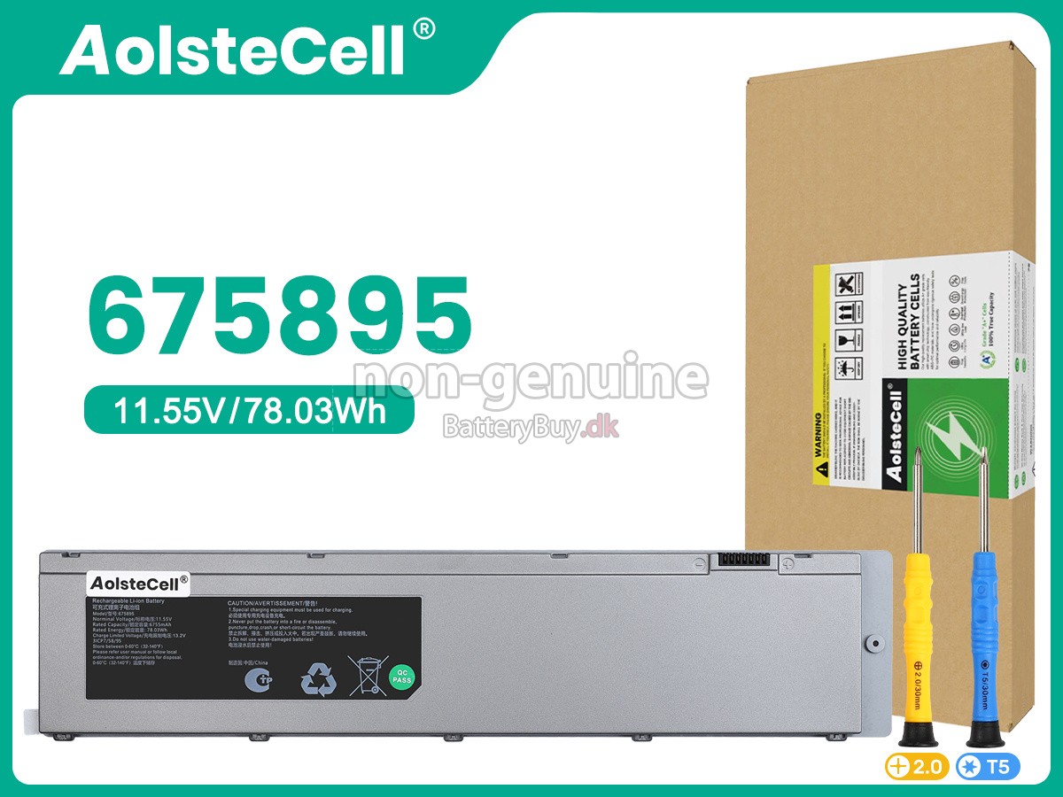 AolsteCell 675895 udskiftningsbatteri