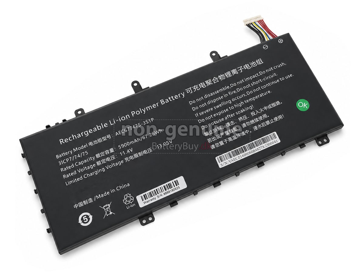 AolsteCell AEC677475-3S1P udskiftningsbatteri