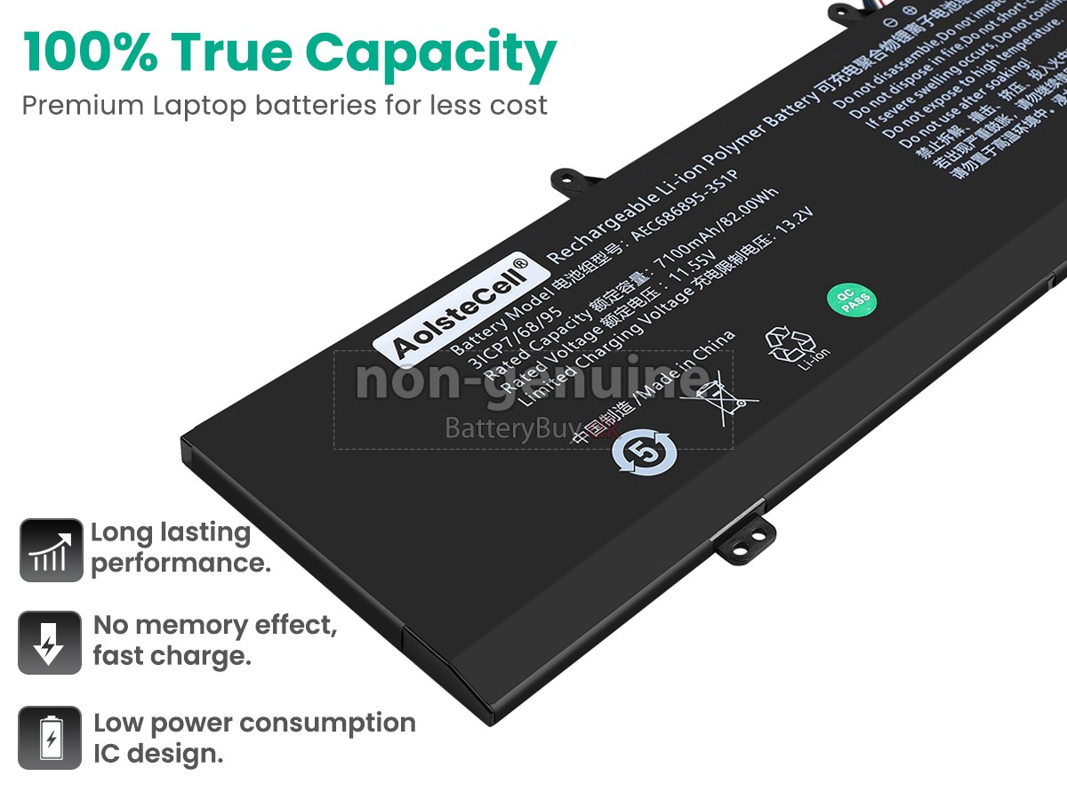 AolsteCell AEC686895-3S1P udskiftningsbatteri