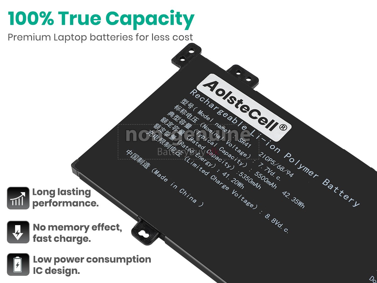 AolsteCell SR41 udskiftningsbatteri