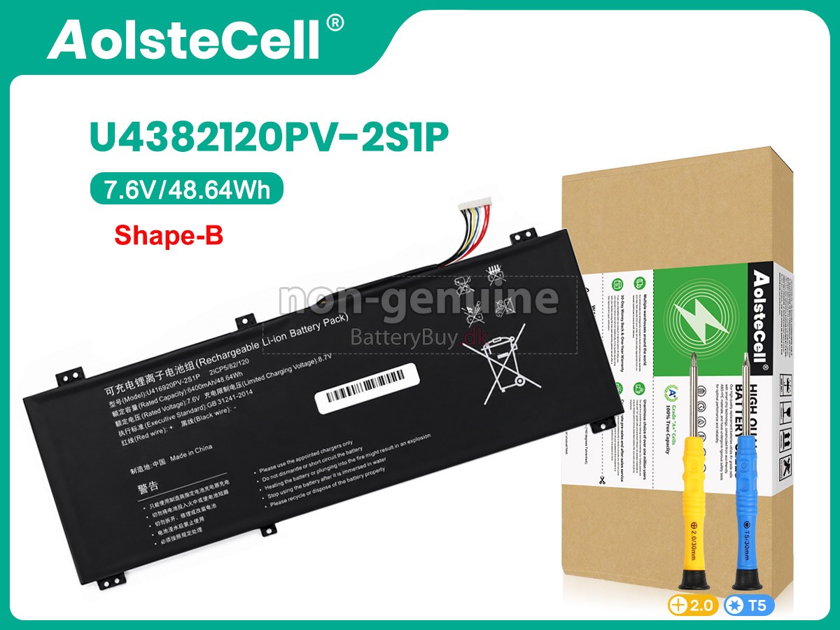 AolsteCell U4382120PV-2S1P udskiftningsbatteri