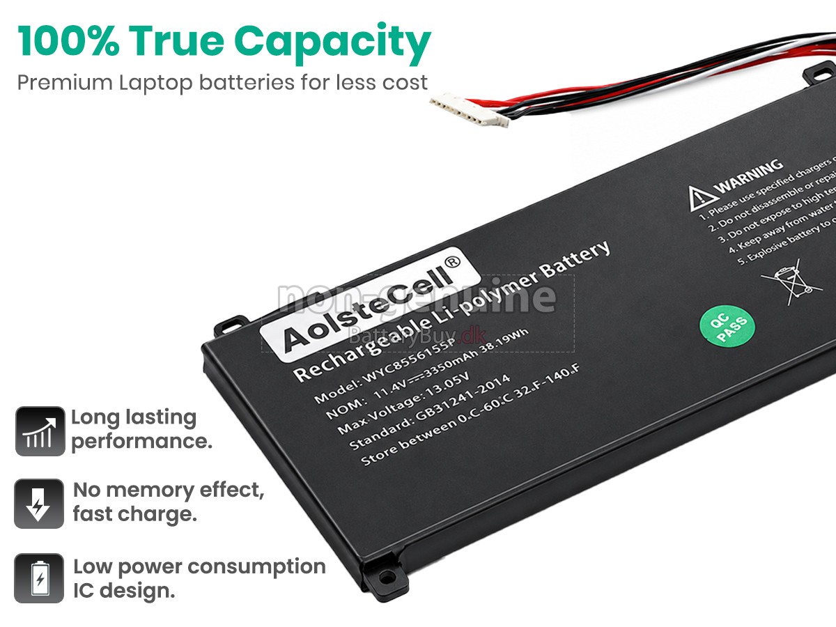 AolsteCell WYC8556155P udskiftningsbatteri