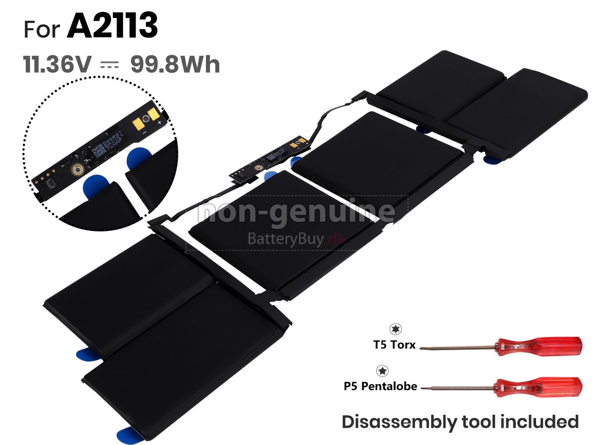 Apple A2141(EMC 3347) laptop udskiftningsbatteri