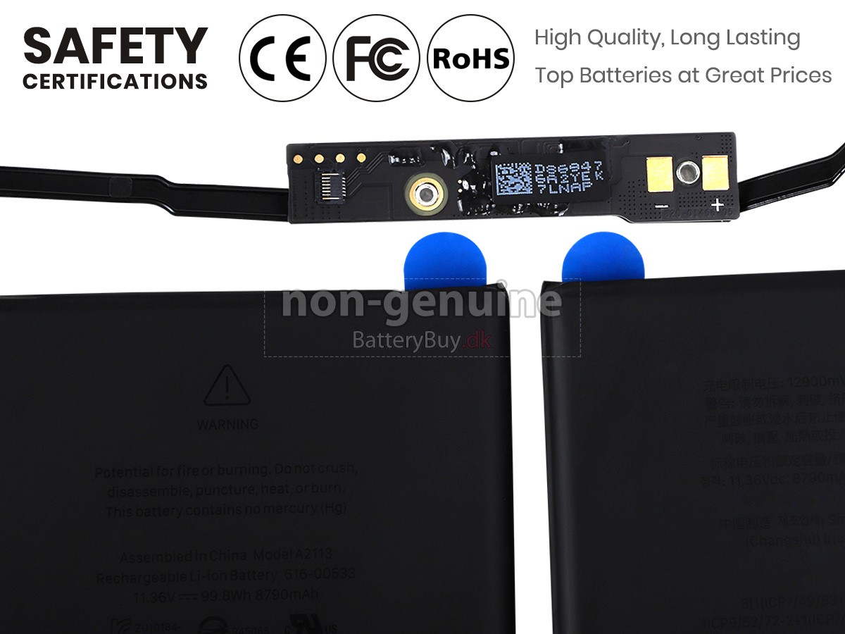 Apple A2141(EMC 3347) laptop udskiftningsbatteri