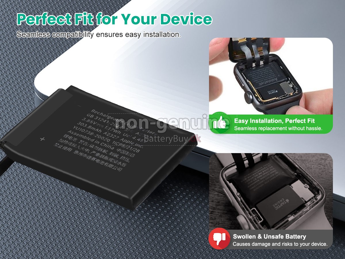 Apple WATCH Series 6 NIKE GPS 44MM udskiftningsbatteri