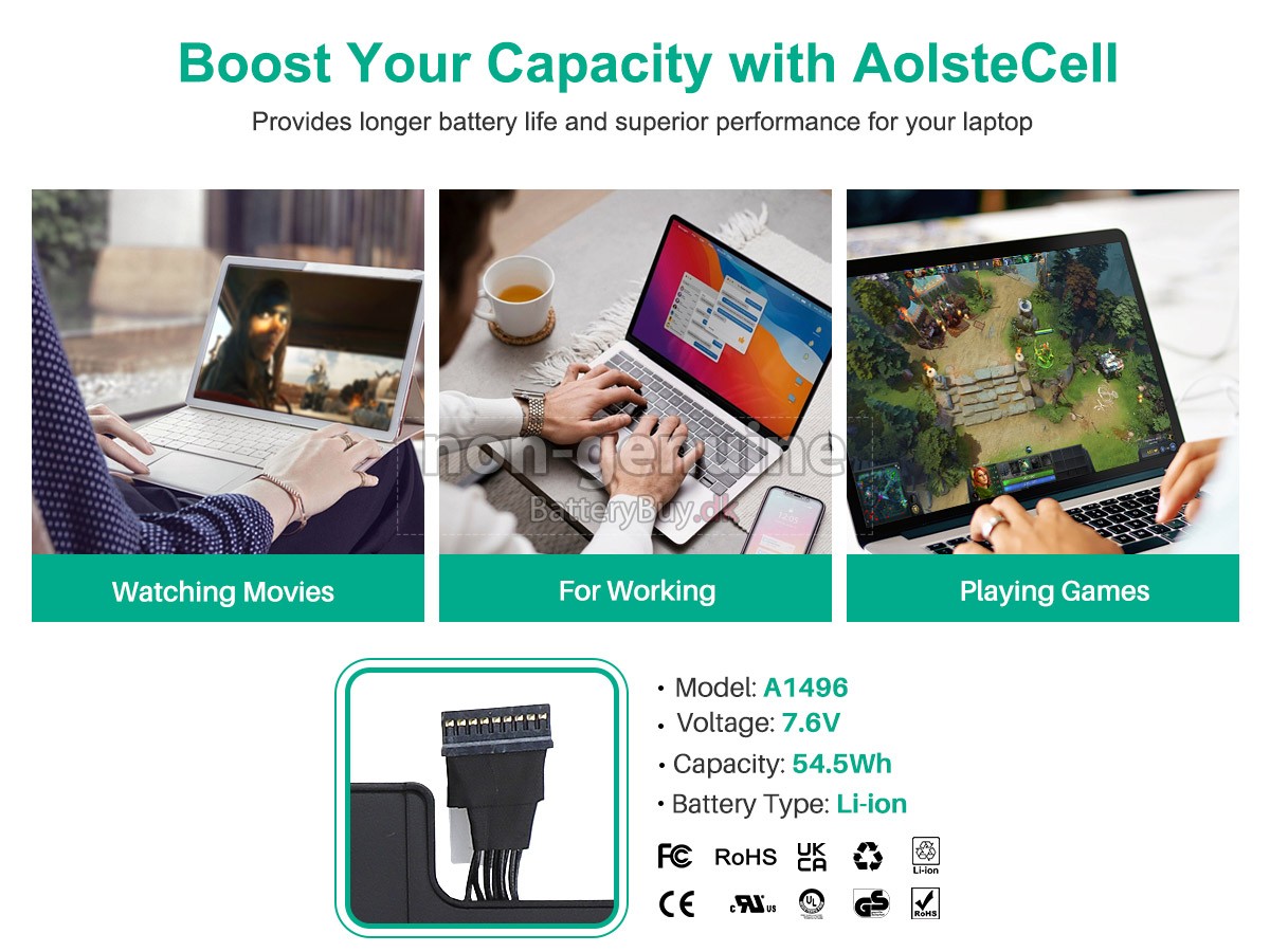 Apple A1496 udskiftningsbatteri