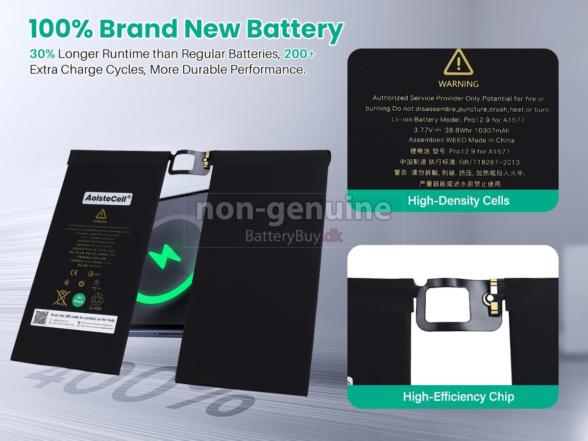 Apple iPad Pro 12.9 inch 1ST GEN udskiftningsbatteri