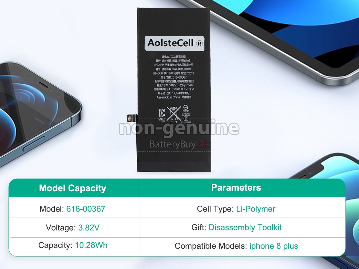 Apple IPHONE 8 PLUS udskiftningsbatteri