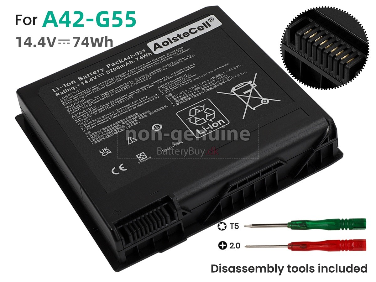Asus G55VW udskiftningsbatteri