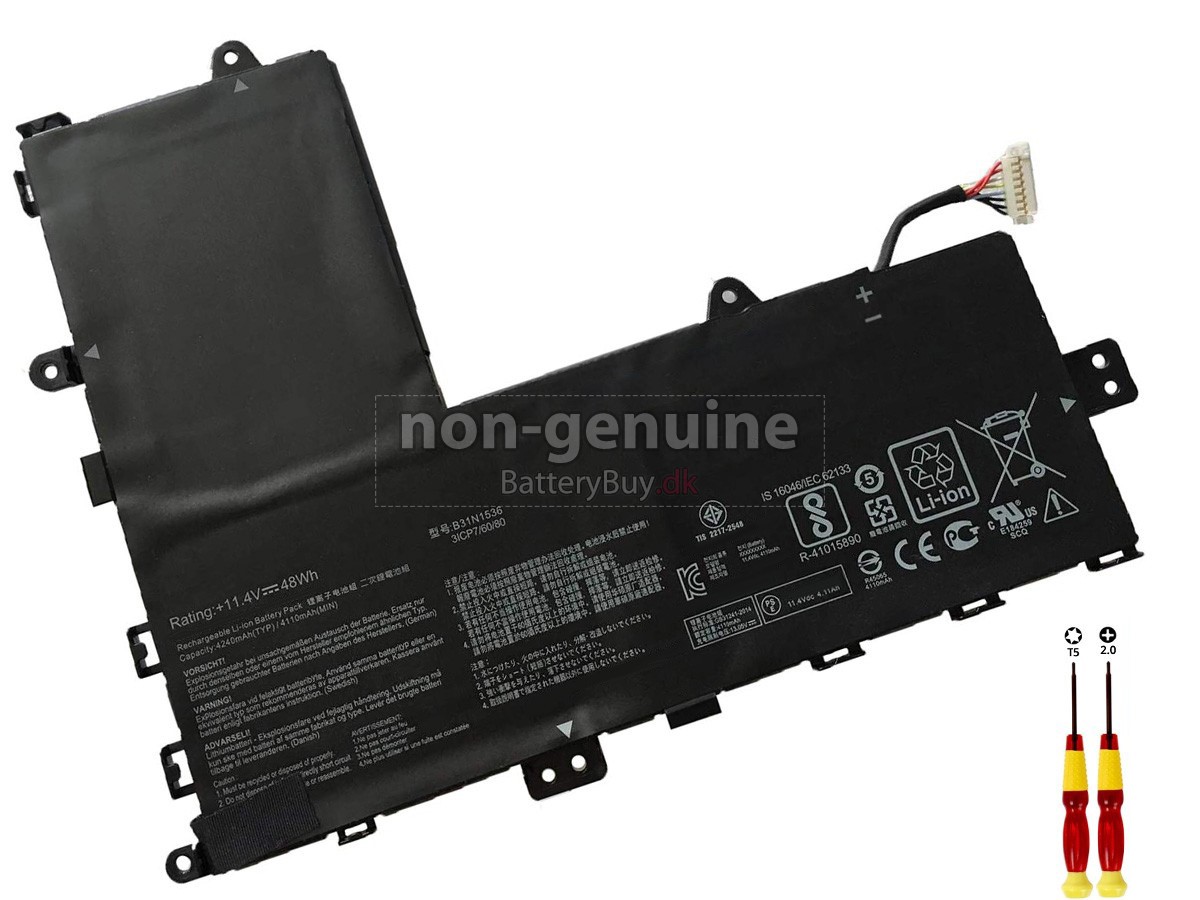 Asus B31N1536 laptop udskiftningsbatteri