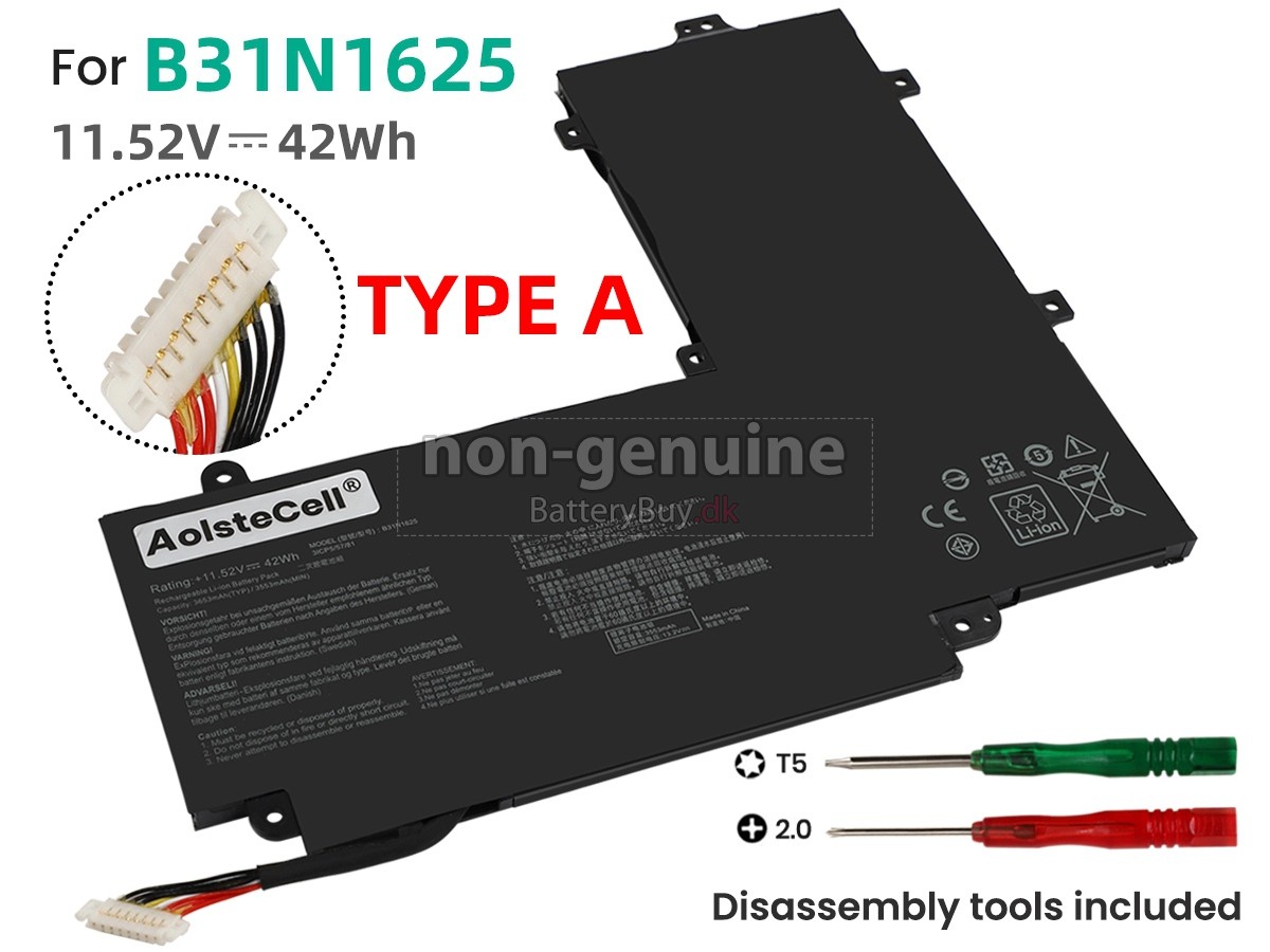 Asus VivoBook Flip 12 TP203NAH-BP002 udskiftningsbatteri