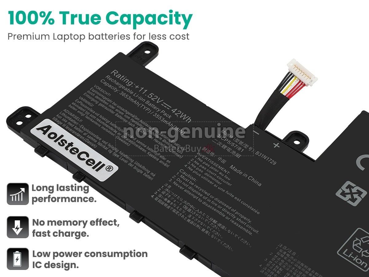 Asus VivoBook S530UN-BQ172T udskiftningsbatteri